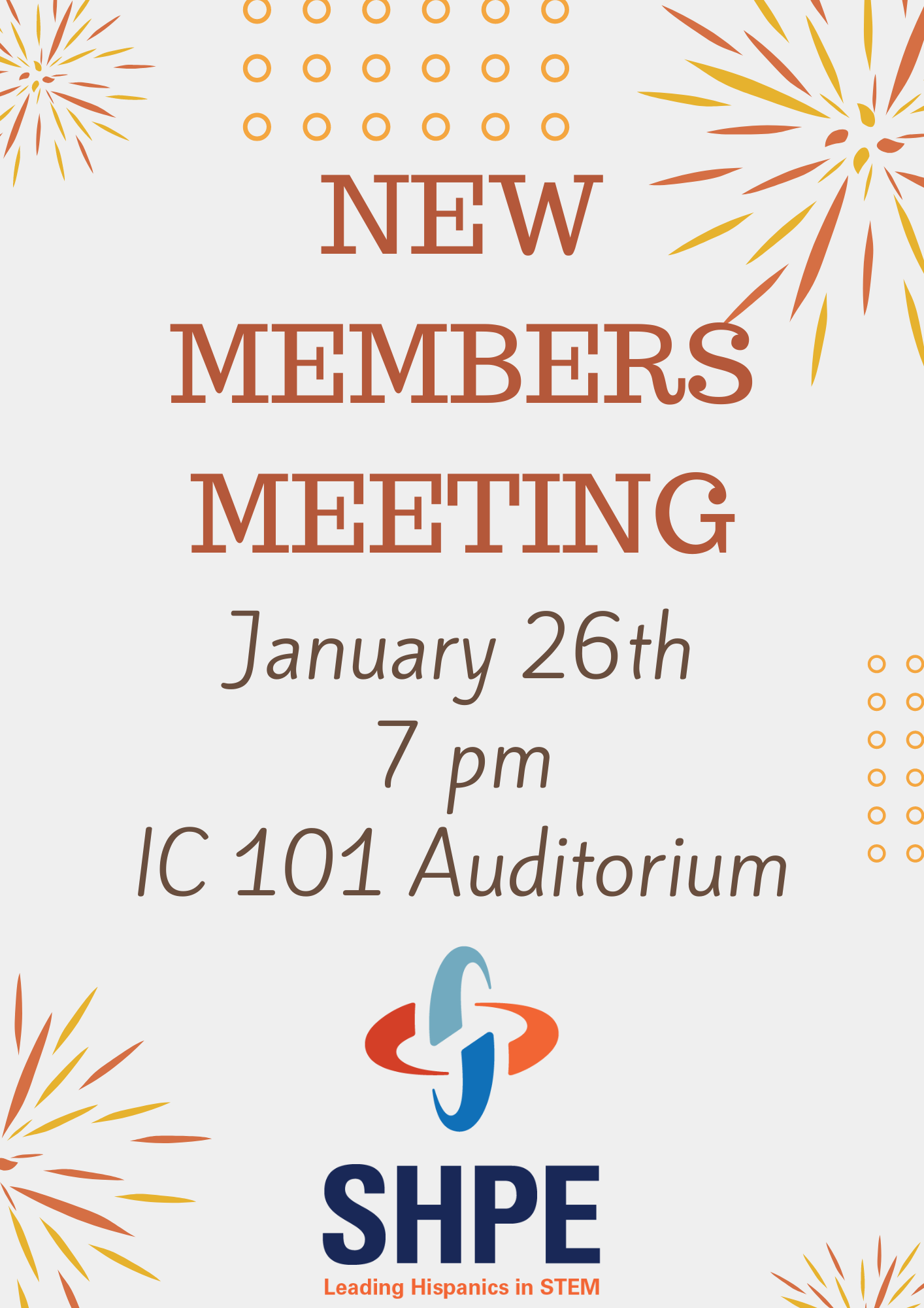New Members Meeting Spring 2023